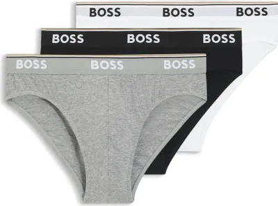 Obrázek produktu pro Pánské slipy HUGO BOSS z elastické bavlny v trojbalení Mix/999 XL
