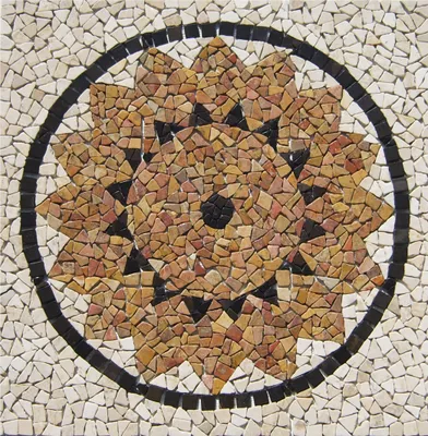 Produktbild von Mosaikfliesen RO-003 Marmor Rosone Naturstein Fliesen Lager Verkauf Stein-Mosaik Herne NRW
