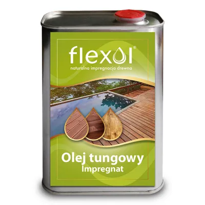 Obrázok produktu pre Tungový olej na drevo 100% prírodný 1L Flexol