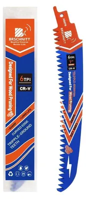 Immagine prodotto di Lame per seghetto alternativo da 180 mm con dentatura giapponese, 6 denti per pollice, per legno, taglio di superfici curve