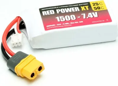 Image de Pichler Batterie LiPo RED POWER XT 1500 - 7.4V / 15414