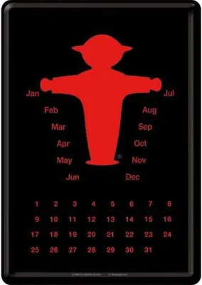 Produktbild von Nostalgic-Art - Blechpostkarte/Tischkalender - Ampelmann rot