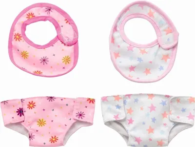 Image de Dolls World Bavoirs et couches en tissu