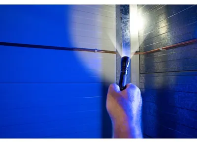 Produktbild von Philips SFL1001P/10, Taster-Taschenlampe, Schwarz, IPX4, LED, AA, Alkali