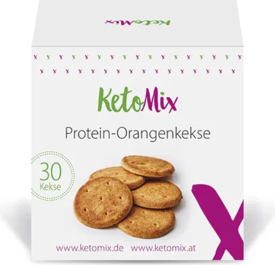 Produktbild von KetoMix Protein-Orangenkekse | 30 Kekse, 225 g