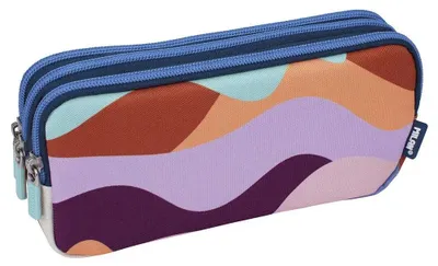 Image de Milan 081135FN, Trousse à crayons souple, Textile, Polyester, Multicolore, Motif, Garçon/fille, Fermeture éclair