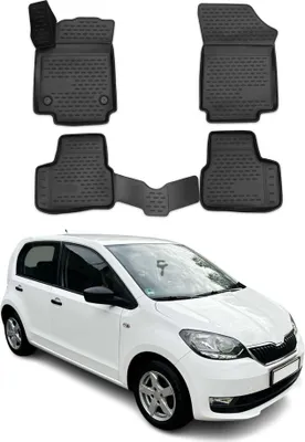 Obrázek produktu pro 2011-2025 Škoda Citigo podlahové rohože TPE černé 4 ks