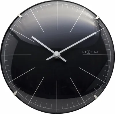 Produktbild von NeXtime 3506ZW, Wand/Tisch, Quarzuhr, Rund, Schwarz, Kunststoff, Kunststoff