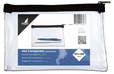 Produktbild von kangaro Schlamper-Etui 200 x 125 mm transparent (ohne Inhalt)