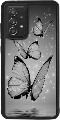 Produktbild von TPU Silikon Hülle für Samsung Galaxy A23 5G Handy Cover Case Schutzhülle Handyhülle Bumper MOTIV 8 Schmetterling Grau