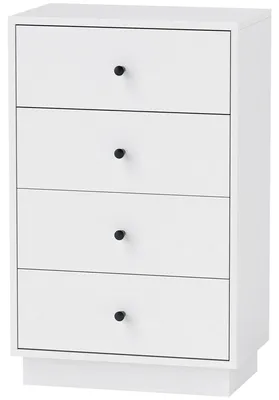 Obrázok produktu pre Komoda so 7 zásuvkami – biela | Farba: biela | Rozmery: 47 x 29 x 75 cm