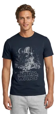 Produktbild von Star Wars Galaxie Darth Vader Retro Männer T-Shirt, XL, Navy