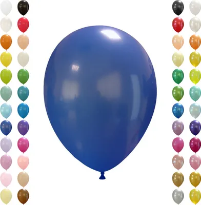 Produktbild von Luftballons ca. 27 cm Naturlatex Ballons, 100 Stück, Standard Dunkelblau
