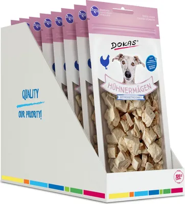 Produktbild von DOKAS - Gefriergetrocknete Geflügelmägen - 20g