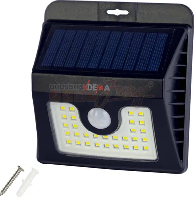 Produktbild von LED Sensor-Leuchte Akku Solar Bewegungsmelder Außenleuchte Solarleuchte 150 lm