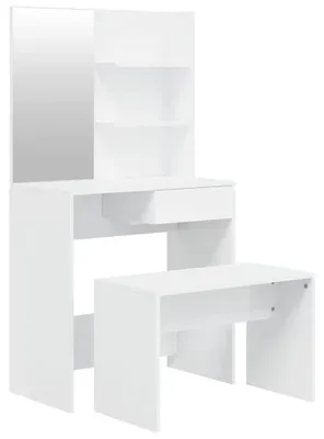 Obrázek produktu pro vidaXL Toaletní stolek s vysokým leskem bílý 74,5x40x141 cm
