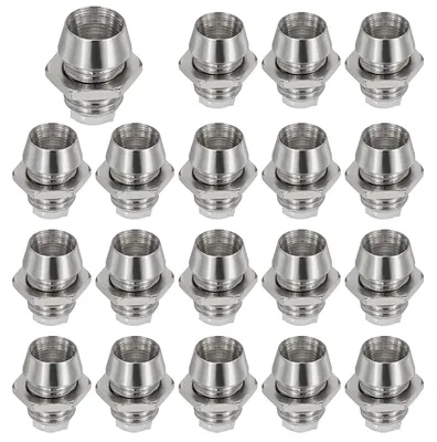LED-Halter 20 Stück Aluminium für 3 mm Lampenschirm Silber