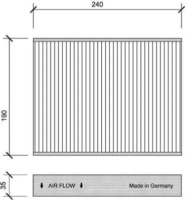 Produktbild von DIEDERICHS DCI1074 Innenraumfilter Pollenfilter für FORD Fiesta Mk5 Schrägheck (JH1, JD1, JH3, JD3) Aktivkohle