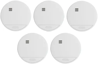 Produktbild von ABUS Rauchmelder RWM150, fest verbaute 10-Jahres-Batterie, Weiß, 5er Set