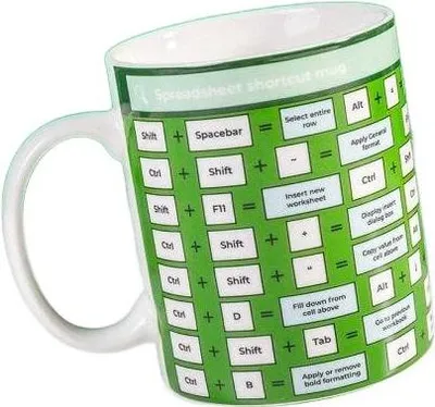 Immagine prodotto di Tazza da caffè/tè Excel, regalo divertente per l'ufficio