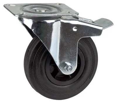 Lenkrolle m Bremse Rollen Bockrollen Werkstattwagen Lenkrollen Bockrolle Transportrolle Rolle Satz 913490 M.bremse D=125mm Ks-felg 913490 21335 4031765213356