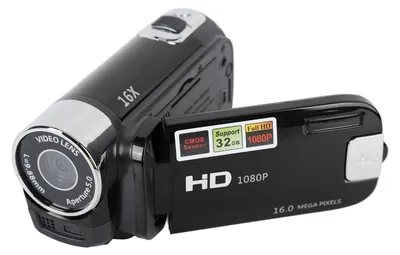 Zdjęcie produktu dla Kamera ręczna - Kamera DV 4K - Obrotowy wyświetlacz LCD - Czarna - Cyfrowa kamera vlogowa - Kamera 48MP - Odpowiednia dla Vloggerów...