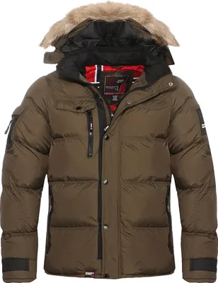 Produktbild von Geographical Norway Herren Jacke Winterjacke Steppjacke  G-Bonap, Khaki, Größe S