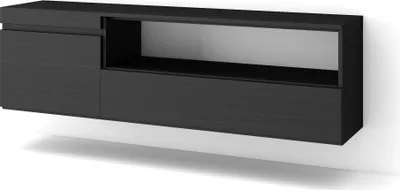 Immagine prodotto di COZY Mobile TV Soggiorno, 150x35x45cm, Per TV fino a 65, Sospeso, da appendere, Nero