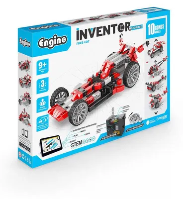 Produktbild von Bauset Engino Motorized 10-In-1 Rennwoagen