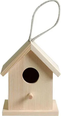 Obrázok produktu pre 2 drevené vtáčie búdky na zavesenie 13 x 10 x 8,3 cm
