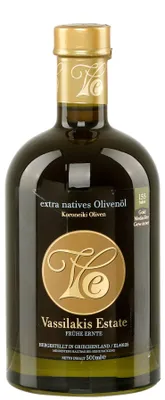 Produktbild von 6x VASSILAKIS ESTATE 08613 Early Harvest - Natives Olivenöl Extra Premium 500ml von Kreta (6 x 500ml = 3L)