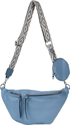 Produktbild von styleBREAKER Damen Halbmond Crossbody Schultertaschen Set 3-Teilig, Schultergurt mit Muster, Schlüsselanhänger, Börse 02012398