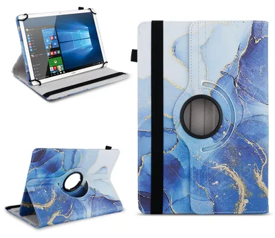 Produktbild von Tablet Tasche für 10 - 10.1 Zoll Hülle Cover 360° Drehbar Universal Schutz CaseFarben:Motiv 18