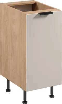 Produktbild von Unterschrank 40 cm küchemöbel ohne Arbeitsplatte, Sorento D40 Beige/Sonoma Eiche