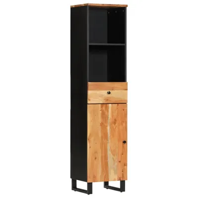 Produktbild von Badschrank 38x33x160 cm Massivholz Akazie