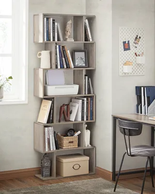 Produktbild von VASAGLE Bücherregal mit 6 Ebenen Standregal zur Präsentation Dekoregal
