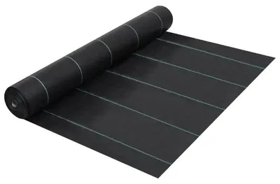 Obrázek produktu pro Geotextilie pro zahradu – PP tkanina pro terénní úpravy – 2 x 100 metrů – 60 g/m² – UV stabilizovaná textilie proti plevelu – barva čokoládově hnědá