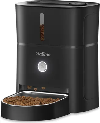 Produktbild von 3L Futterautomat Katze & Hund Automatischer Futterspender Pet Feeder mit Timer,intelligenter Futterspender fuer Haustiere,Schwarz