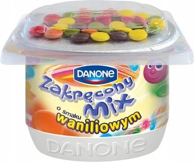 Obrázek produktu pro Jogurt Danone Zakręcony Mix Truskawka Wanilia 125 g