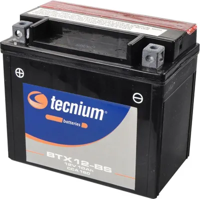 Image de TECNIUM Batterie sans entretien avec pack d'acide - BTX12-BS
