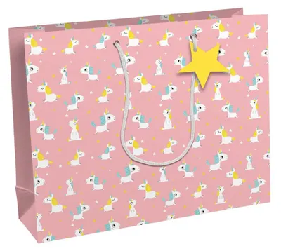 Image de Clairefontaine 32466-6C Clairefontaine Geschenktüte "Einhörner", groß