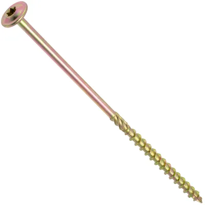 25 Holzschrauben Ø6x160mm, Linsenkopf, Torx, verzinkt