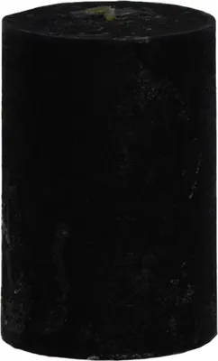 Produktbild von Stumpenkerze durchgefärbt schwarz 8 x Ø 6 cm