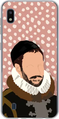 Produktbild von MuchoWow® Handyhülle Schutzhülle Hülle für Telefoonhoesje Samsung Galaxy A10 Pastell - Wilhelm von Oranien - Tupfen - Alte Meister Silikon Softcase Handy Hülle - Schutzhülle