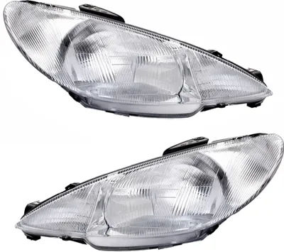 Produktbild von Scheinwerfer Set für Peugeot 206 8/98-5/03 H4 LWR Streuscheibe Halogen