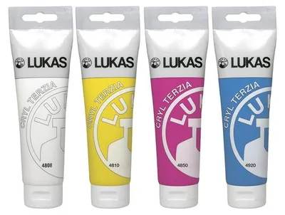 Produktbild von LUKAS Terzia Acrylfarbe 125 ml - Elfenbeinschwarz
