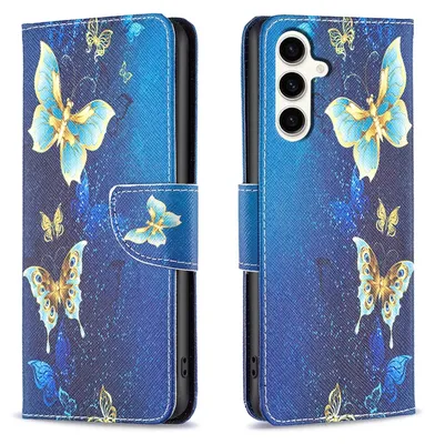 Produktbild von Für Samsung Galaxy S23 FE Kunst-Leder Handy Tasche Motiv 4 Hülle Etuis Schutz