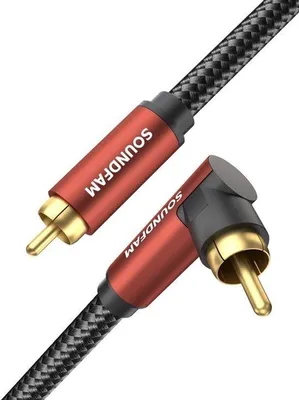 Zdjęcie produktu dla Kabel z subwooferem 90 stopni RCA, 3m