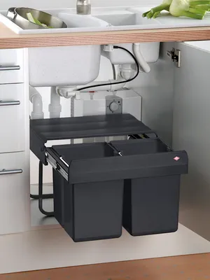 Produktbild von Naber WESCO® Traditionline Double-Shorty 345 K/500-2, Abfallsammelsystem, anthrazit