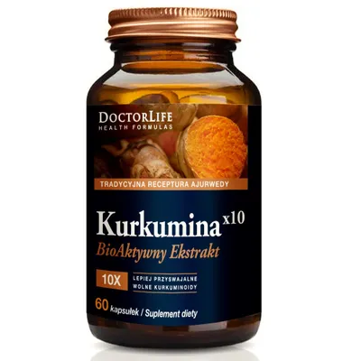 Produktbild von Kurkumin Komplex Bioaktiv, 500mg, 60 Kapseln – Nahrungsergänzung Doctor Life